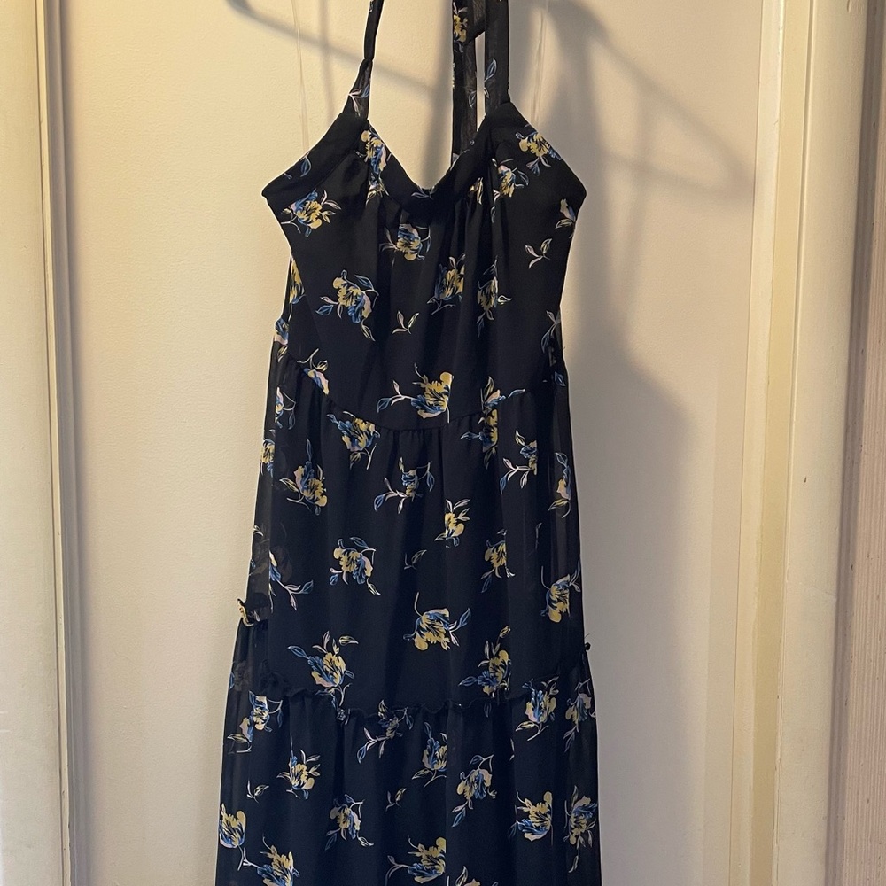 WhoWhatWear L halter dress